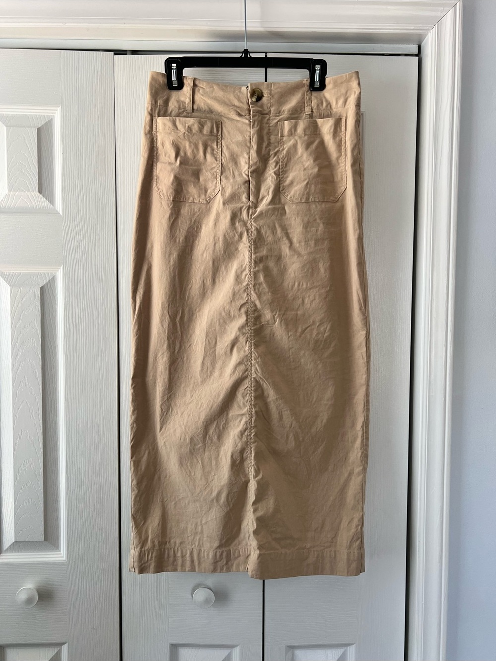 MAEVE by Anthropologie | Colette Linen Blend Maxi Skirt in Cedar, M